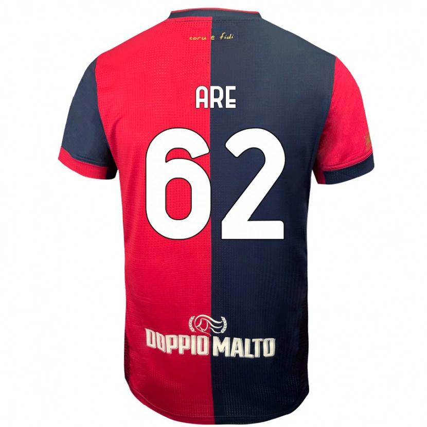 Danxen Donna Maglia Emmanuele Are #62 Rosso Blu Più Scuro Kit Gara Home 2024/25 Maglietta