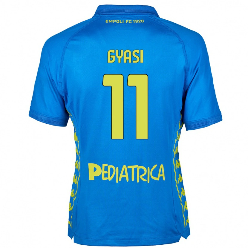 Danxen Donna Maglia Emmanuel Gyasi #11 Blu Kit Gara Home 2024/25 Maglietta