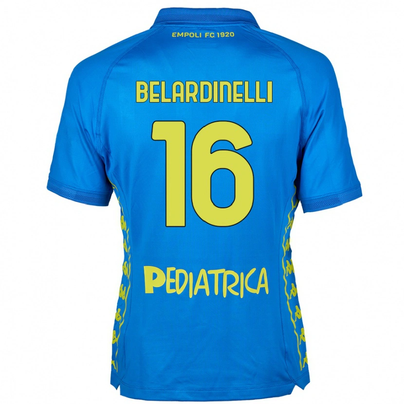 Danxen Donna Maglia Luca Belardinelli #16 Blu Kit Gara Home 2024/25 Maglietta