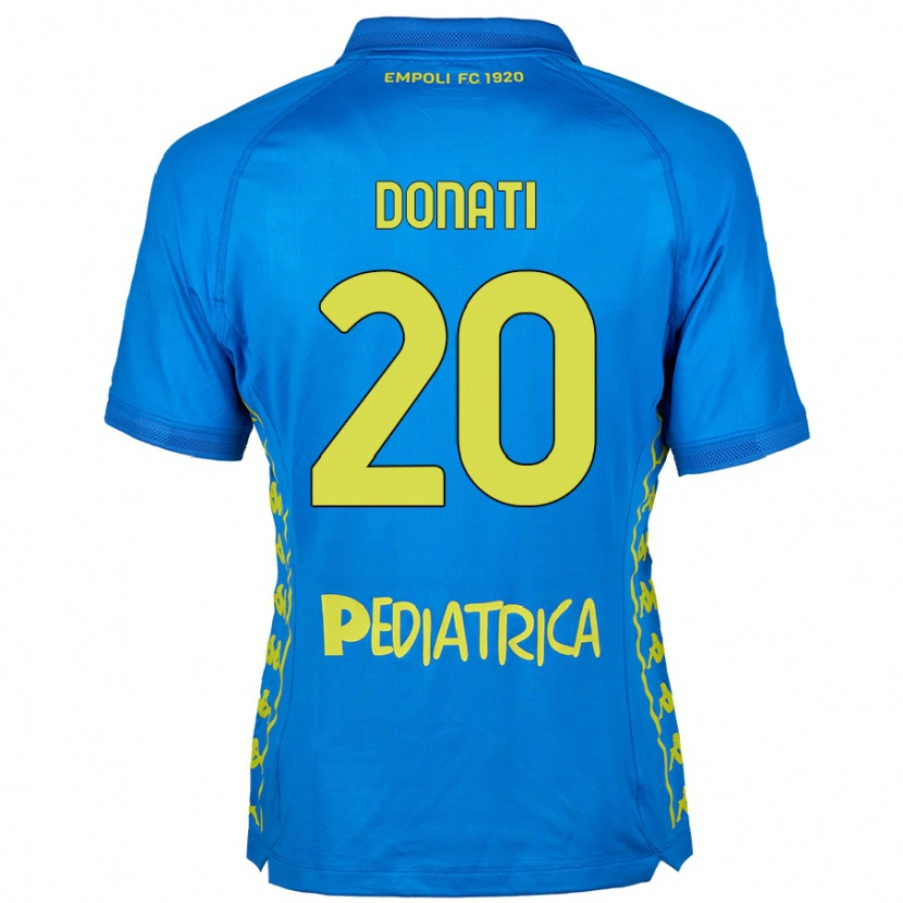 Danxen Donna Maglia Francesco Donati #20 Blu Kit Gara Home 2024/25 Maglietta