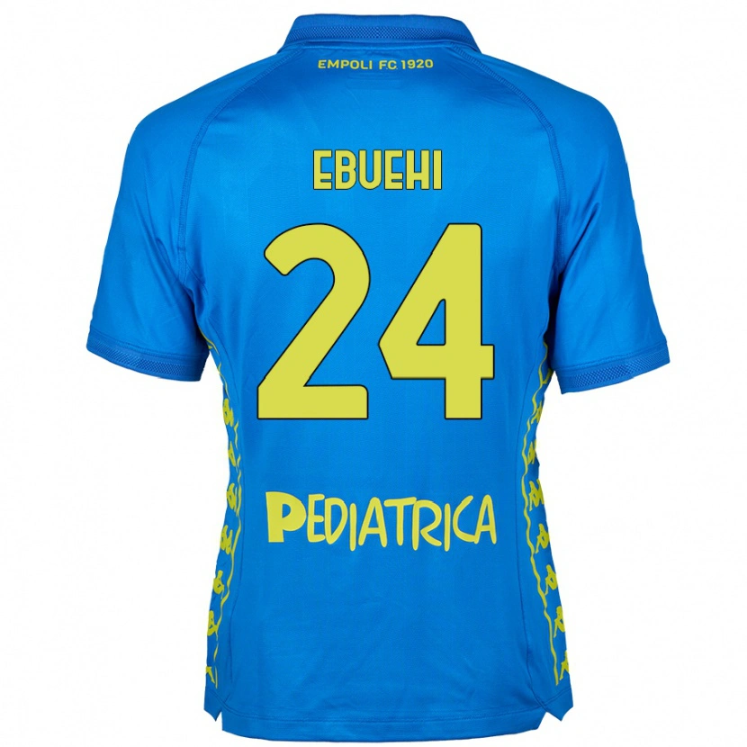 Danxen Donna Maglia Tyronne Ebuehi #24 Blu Kit Gara Home 2024/25 Maglietta