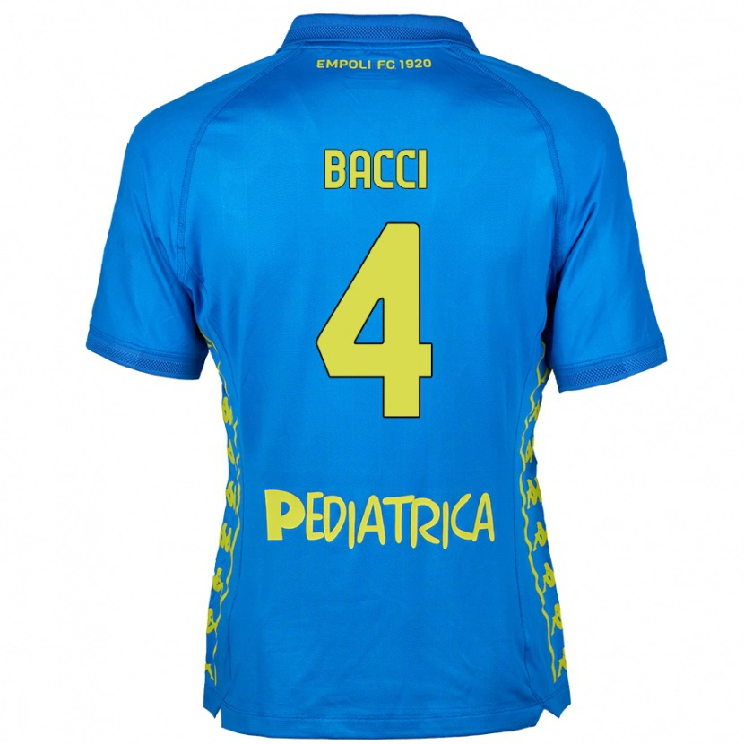 Danxen Donna Maglia Jacopo Bacci #4 Blu Kit Gara Home 2024/25 Maglietta