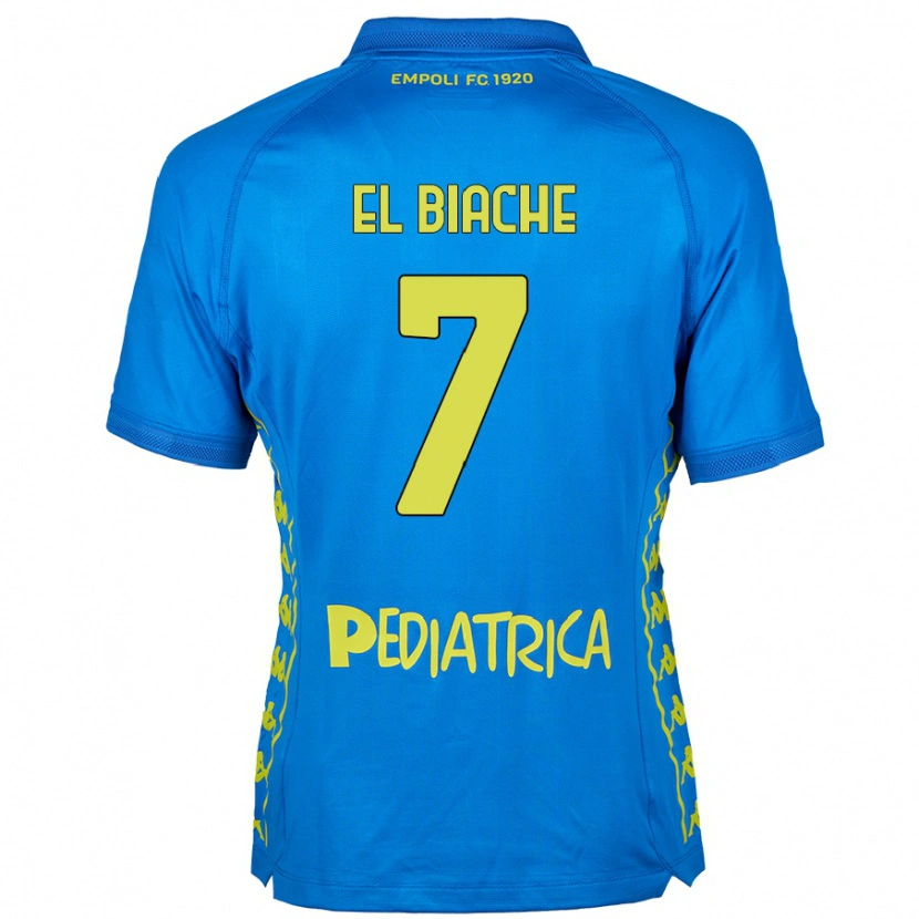 Danxen Donna Maglia Noah El Biache #7 Blu Kit Gara Home 2024/25 Maglietta