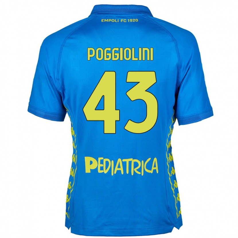 Danxen Donna Maglia Duccio Poggiolini #43 Blu Kit Gara Home 2024/25 Maglietta
