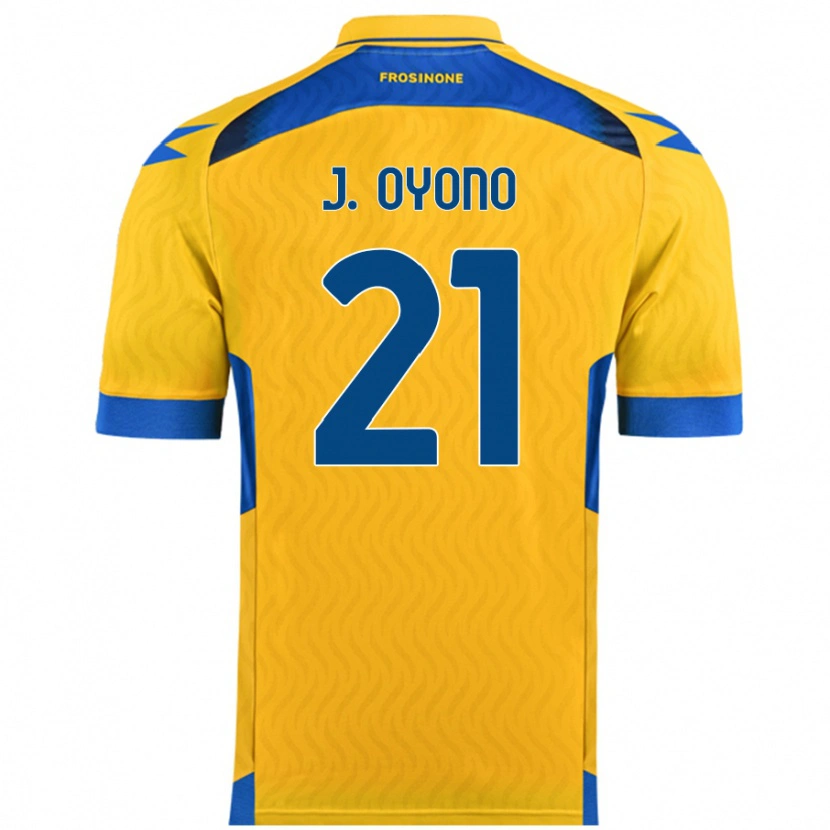 Danxen Donna Maglia Jérémy Oyono #21 Giallo Kit Gara Home 2024/25 Maglietta