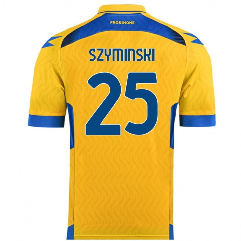 Danxen Donna Maglia Przemyslaw Szyminski #25 Giallo Kit Gara Home 2024/25 Maglietta