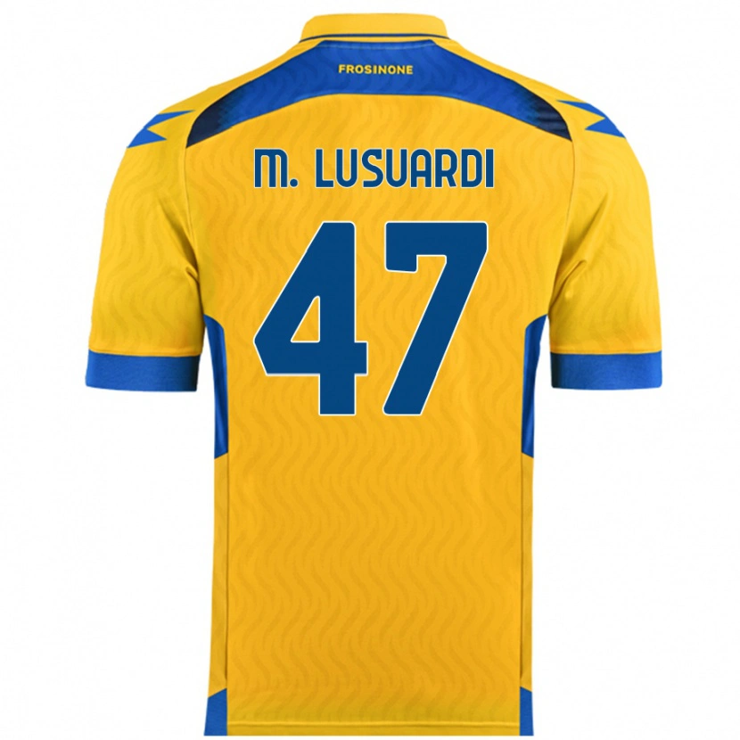 Danxen Donna Maglia Mateus Lusuardi #47 Giallo Kit Gara Home 2024/25 Maglietta