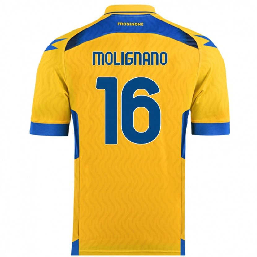 Danxen Donna Maglia Gaetano Molignano #16 Giallo Kit Gara Home 2024/25 Maglietta