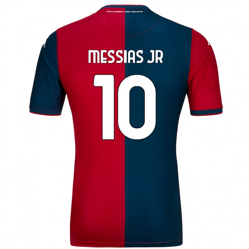 Danxen Donna Maglia Junior Messias #10 Rosso Blu Scuro Kit Gara Home 2024/25 Maglietta