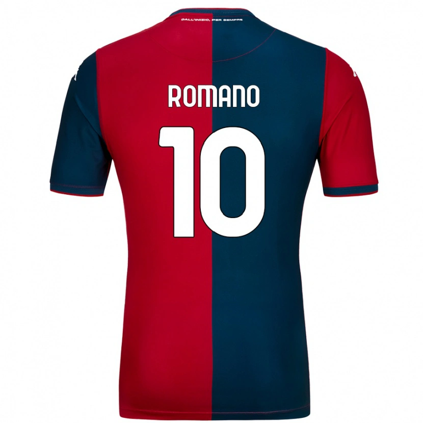 Danxen Donna Maglia Marco Romano #10 Rosso Blu Scuro Kit Gara Home 2024/25 Maglietta