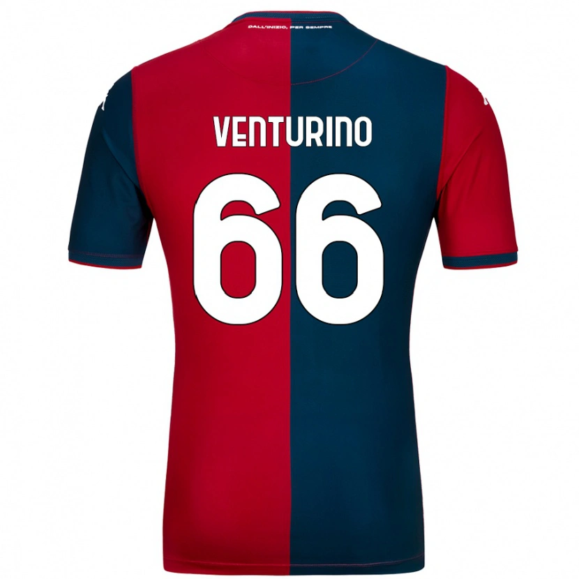 Danxen Donna Maglia Lorenzo Venturino #66 Rosso Blu Scuro Kit Gara Home 2024/25 Maglietta