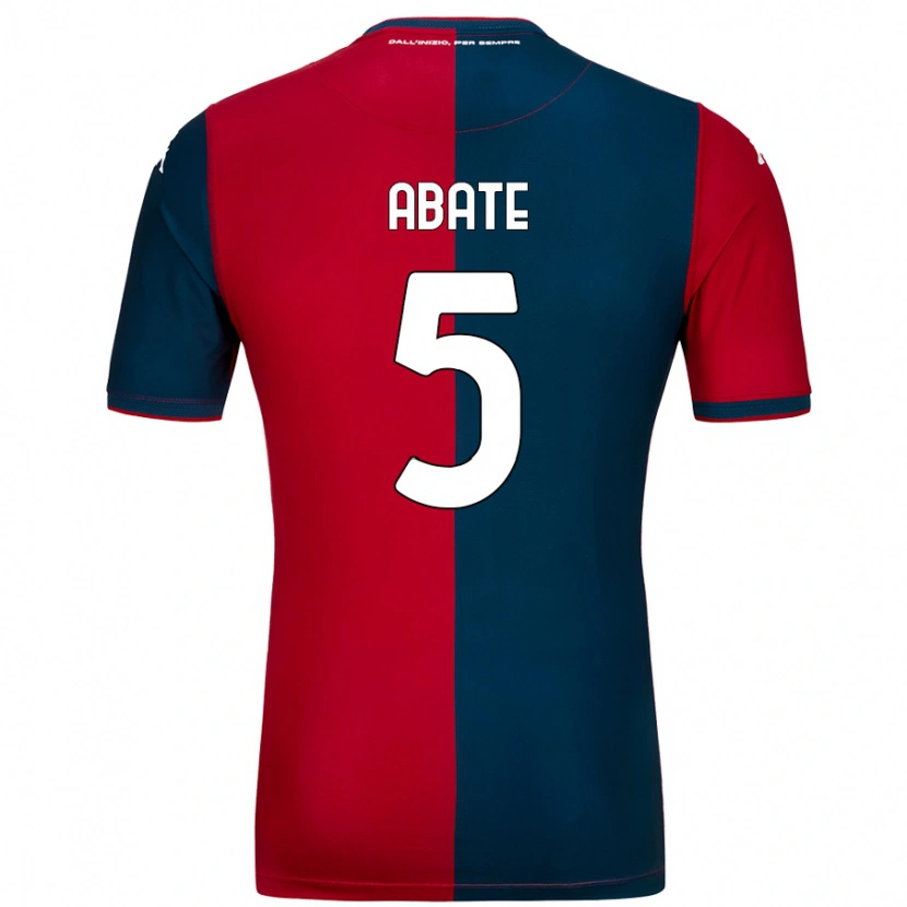 Danxen Donna Maglia Giada Abate #5 Rosso Blu Scuro Kit Gara Home 2024/25 Maglietta