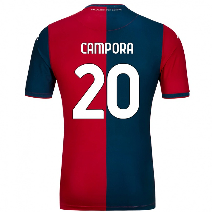Danxen Donna Maglia Alice Campora #20 Rosso Blu Scuro Kit Gara Home 2024/25 Maglietta