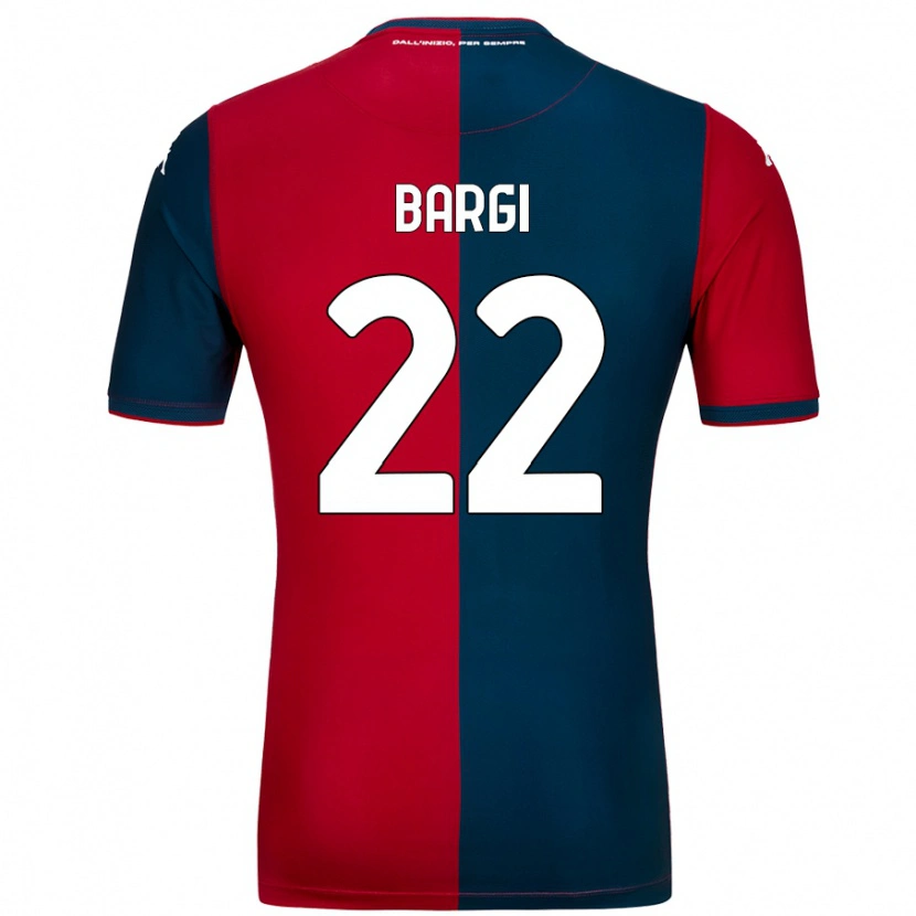 Danxen Donna Maglia Caterina Bargi #22 Rosso Blu Scuro Kit Gara Home 2024/25 Maglietta