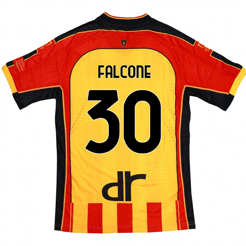 Danxen Donna Maglia Wladimiro Falcone #30 Giallo Rosso Kit Gara Home 2024/25 Maglietta