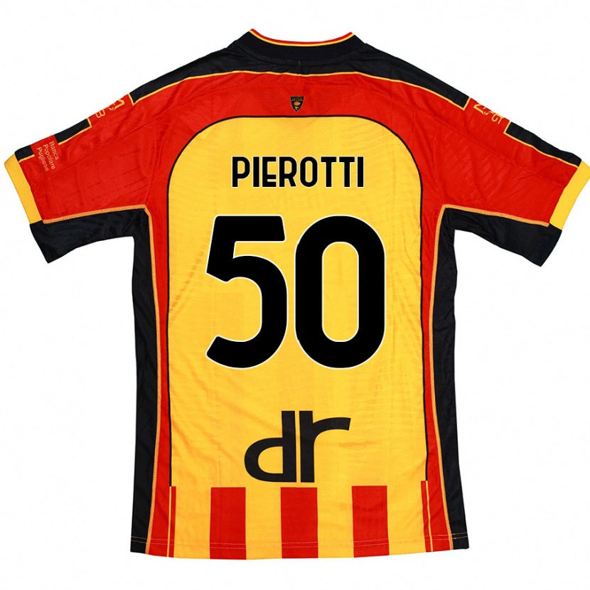 Danxen Donna Maglia Santiago Pierotti #50 Giallo Rosso Kit Gara Home 2024/25 Maglietta