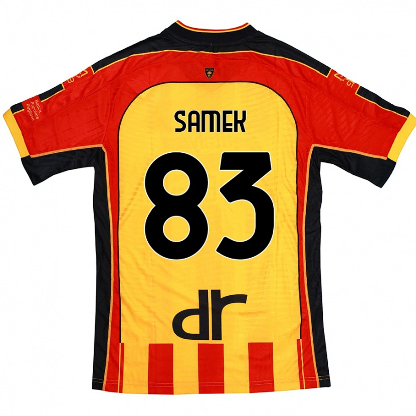 Danxen Donna Maglia Daniel Samek #83 Giallo Rosso Kit Gara Home 2024/25 Maglietta