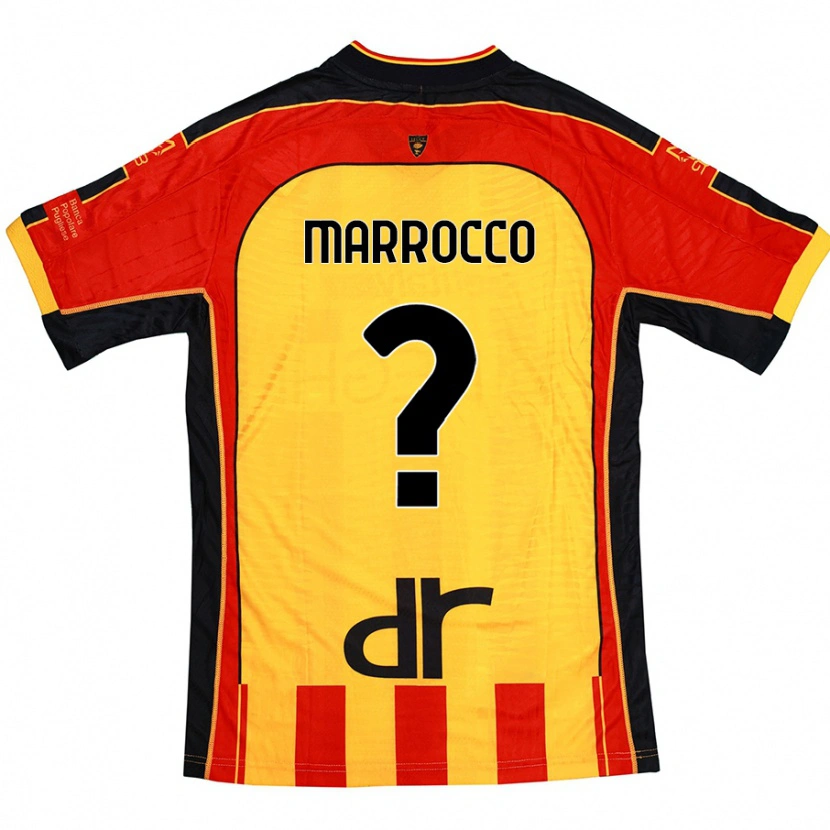 Danxen Donna Maglia Iacopo Marrocco #0 Giallo Rosso Kit Gara Home 2024/25 Maglietta