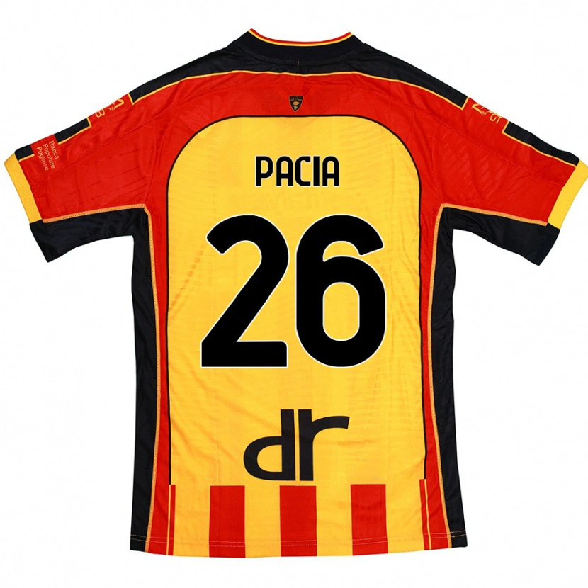 Danxen Donna Maglia Fabiano Pacia #26 Giallo Rosso Kit Gara Home 2024/25 Maglietta