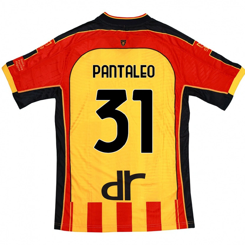 Danxen Donna Maglia Dario Pantaleo #31 Giallo Rosso Kit Gara Home 2024/25 Maglietta