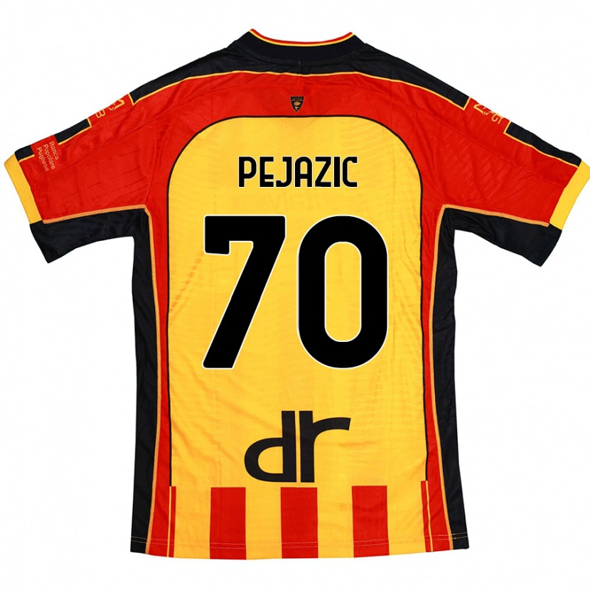 Danxen Donna Maglia Mario Pejazic #70 Giallo Rosso Kit Gara Home 2024/25 Maglietta