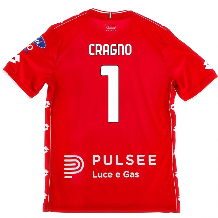 Danxen Donna Maglia Alessio Cragno #1 Rosso Bianco Kit Gara Home 2024/25 Maglietta