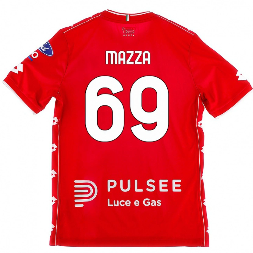 Danxen Donna Maglia Andrea Mazza #69 Rosso Bianco Kit Gara Home 2024/25 Maglietta