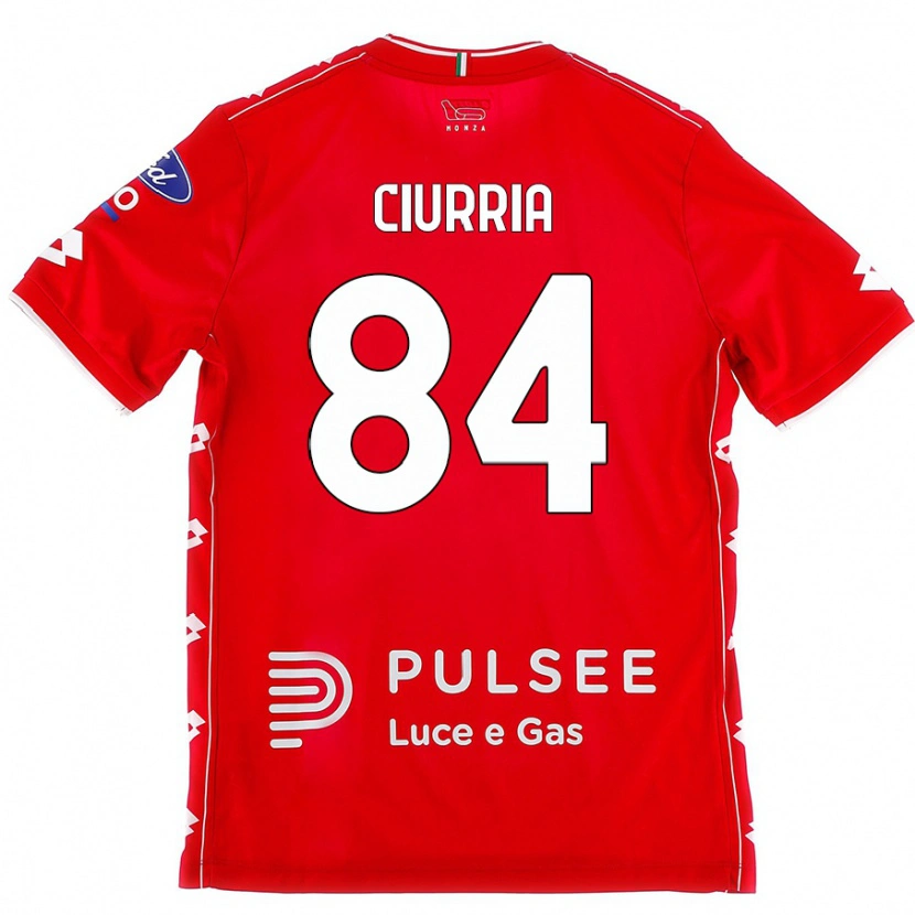 Danxen Donna Maglia Patrick Ciurria #84 Rosso Bianco Kit Gara Home 2024/25 Maglietta