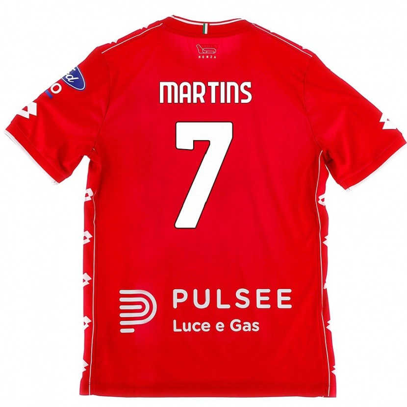 Danxen Donna Maglia Kevin Martins #7 Rosso Bianco Kit Gara Home 2024/25 Maglietta