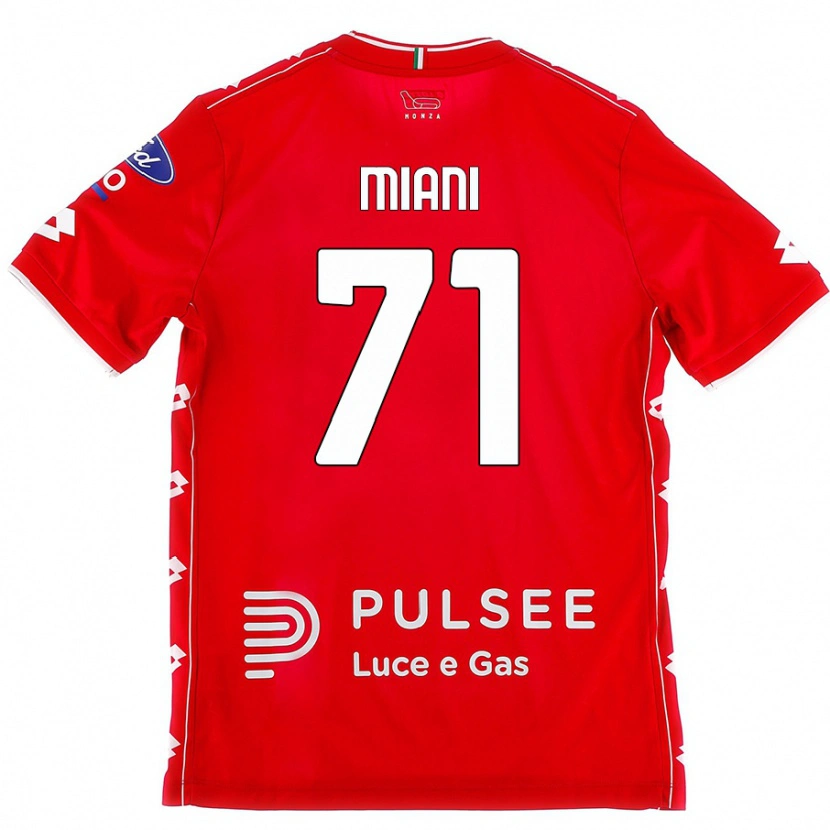 Danxen Donna Maglia Arthur Miani #71 Rosso Bianco Kit Gara Home 2024/25 Maglietta