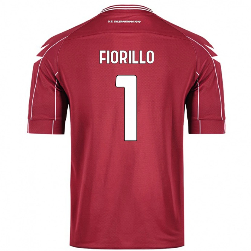 Danxen Donna Maglia Vincenzo Fiorillo #1 Borgogna Kit Gara Home 2024/25 Maglietta