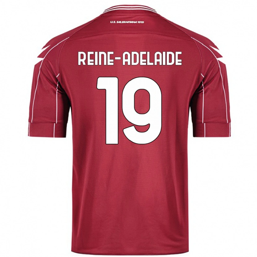 Danxen Donna Maglia Jeff Reine-Adélaïde #19 Borgogna Kit Gara Home 2024/25 Maglietta