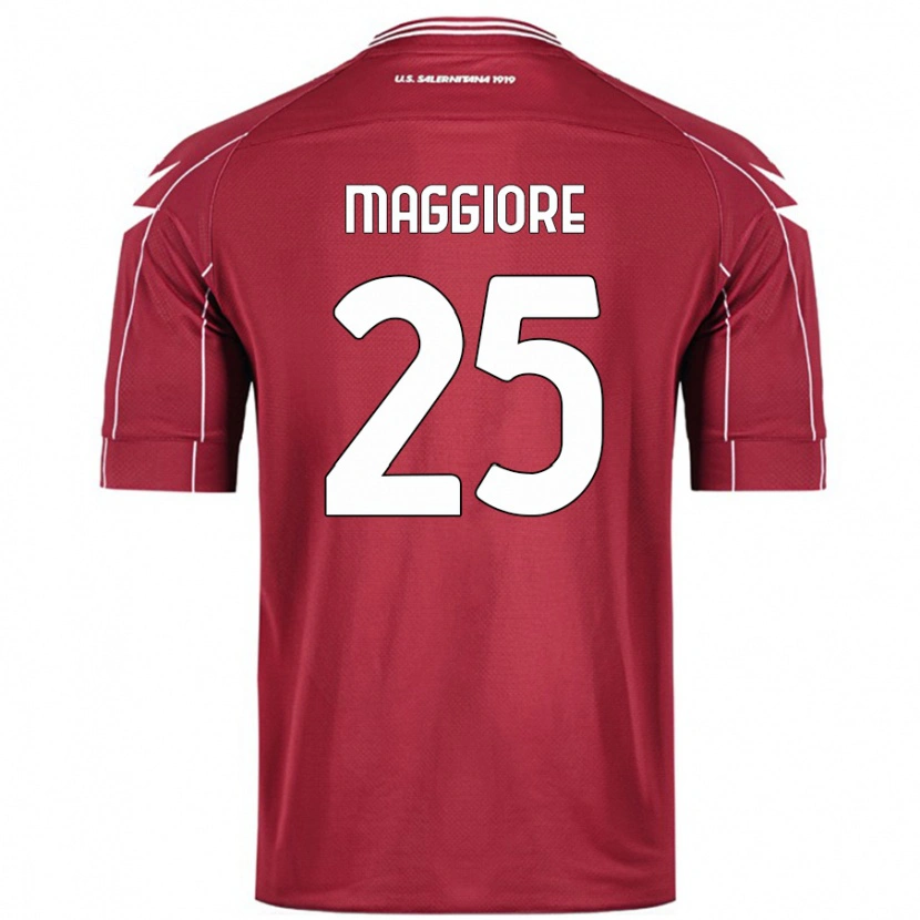 Danxen Donna Maglia Giulio Maggiore #25 Borgogna Kit Gara Home 2024/25 Maglietta