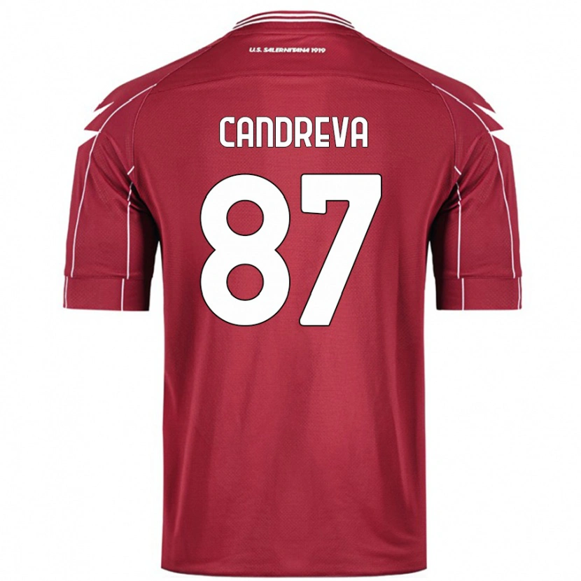 Danxen Donna Maglia Antonio Candreva #87 Borgogna Kit Gara Home 2024/25 Maglietta