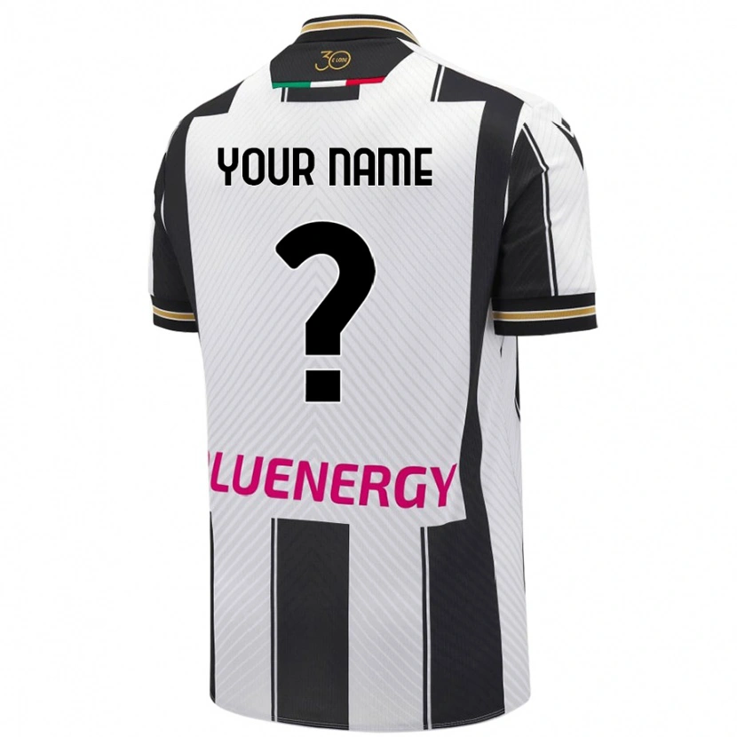 Danxen Donna Maglia Il Tuo Nome #0 Bianco Nero Kit Gara Home 2024/25 Maglietta