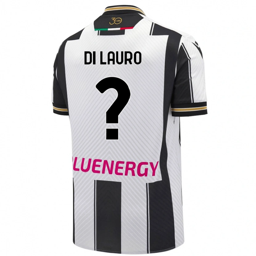 Danxen Donna Maglia Rosario Di Lauro #0 Bianco Nero Kit Gara Home 2024/25 Maglietta