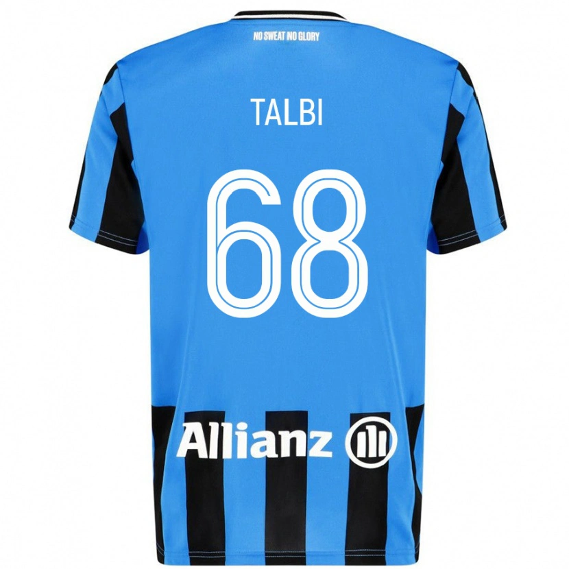 Danxen Donna Maglia Chemsdine Talbi #68 Azzurro Nero Kit Gara Home 2024/25 Maglietta