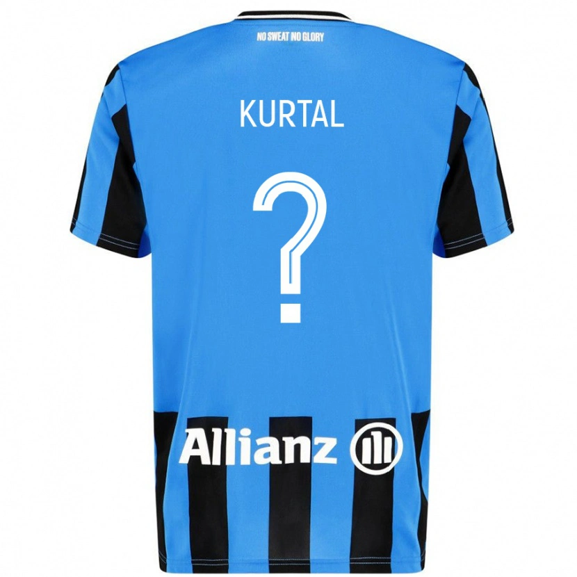 Danxen Donna Maglia Utku Kurtal #0 Azzurro Nero Kit Gara Home 2024/25 Maglietta