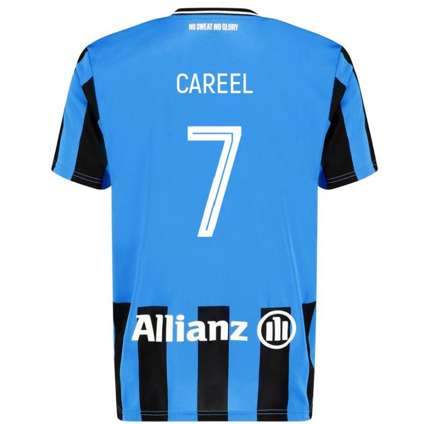 Danxen Donna Maglia Oona Careel #7 Azzurro Nero Kit Gara Home 2024/25 Maglietta