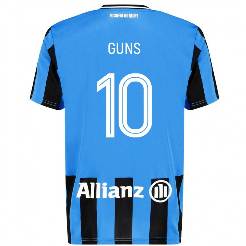Danxen Donna Maglia Celien Guns #10 Azzurro Nero Kit Gara Home 2024/25 Maglietta