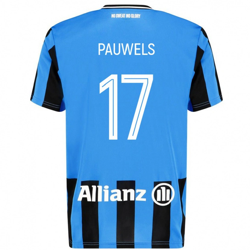 Danxen Donna Maglia Fleur Pauwels #17 Azzurro Nero Kit Gara Home 2024/25 Maglietta