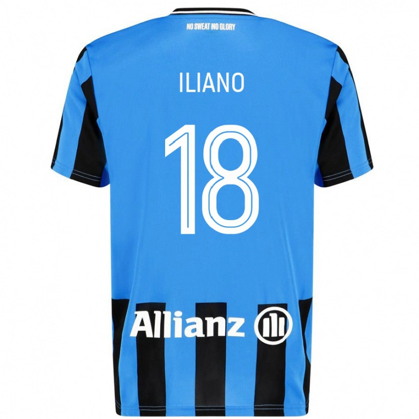 Danxen Donna Maglia Isabelle Iliano #18 Azzurro Nero Kit Gara Home 2024/25 Maglietta