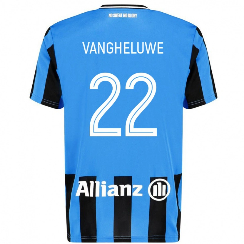 Danxen Donna Maglia Jody Vangheluwe #22 Azzurro Nero Kit Gara Home 2024/25 Maglietta