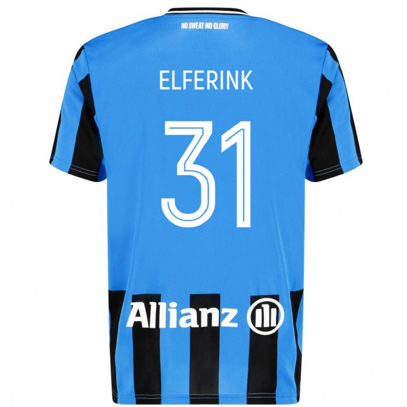 Danxen Donna Maglia Marie Elferink #31 Azzurro Nero Kit Gara Home 2024/25 Maglietta