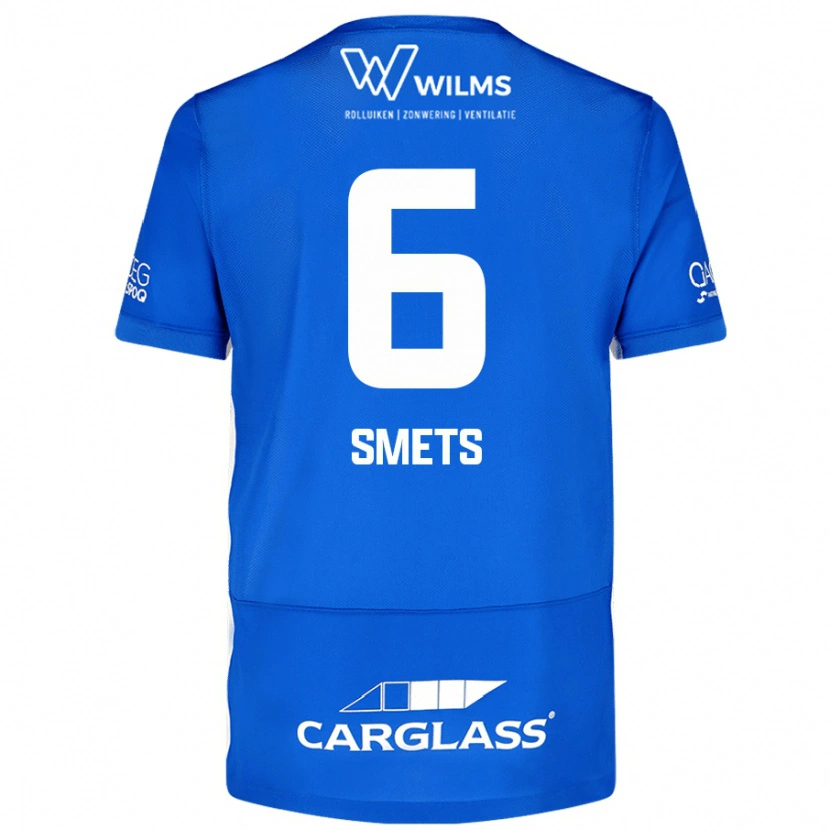 Danxen Donna Maglia Matte Smets #6 Blu Kit Gara Home 2024/25 Maglietta