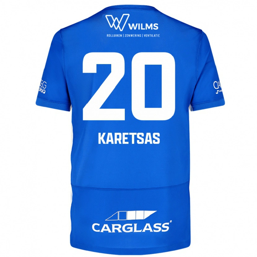 Danxen Donna Maglia Konstantinos Karetsas #20 Blu Kit Gara Home 2024/25 Maglietta
