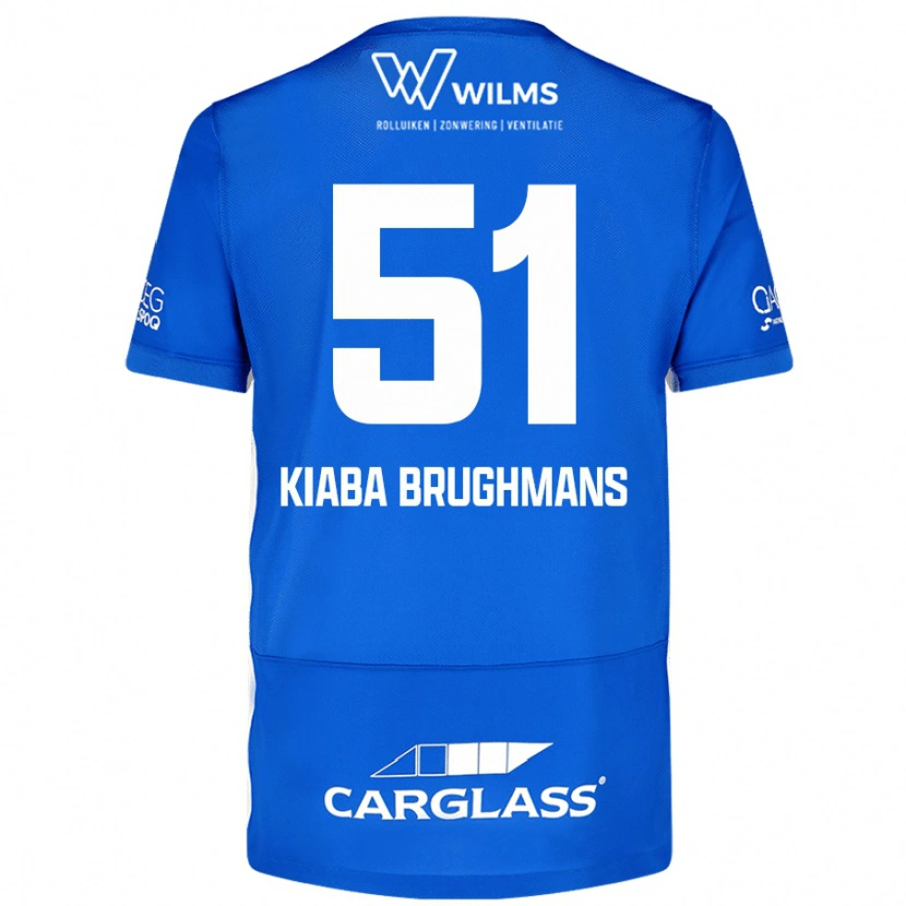 Danxen Donna Maglia Lucca Kiaba Brughmans #51 Blu Kit Gara Home 2024/25 Maglietta