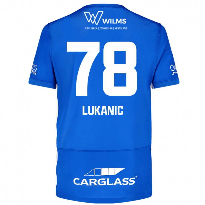 Danxen Donna Maglia Luka Lukanic #78 Blu Kit Gara Home 2024/25 Maglietta