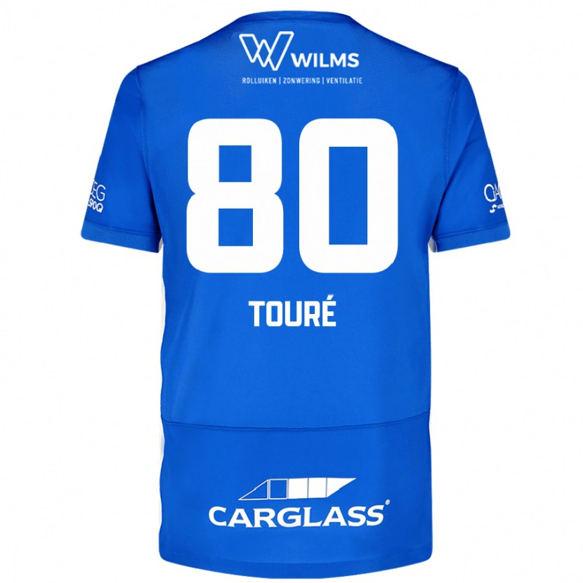 Danxen Donna Maglia Saïdou Touré #80 Blu Kit Gara Home 2024/25 Maglietta