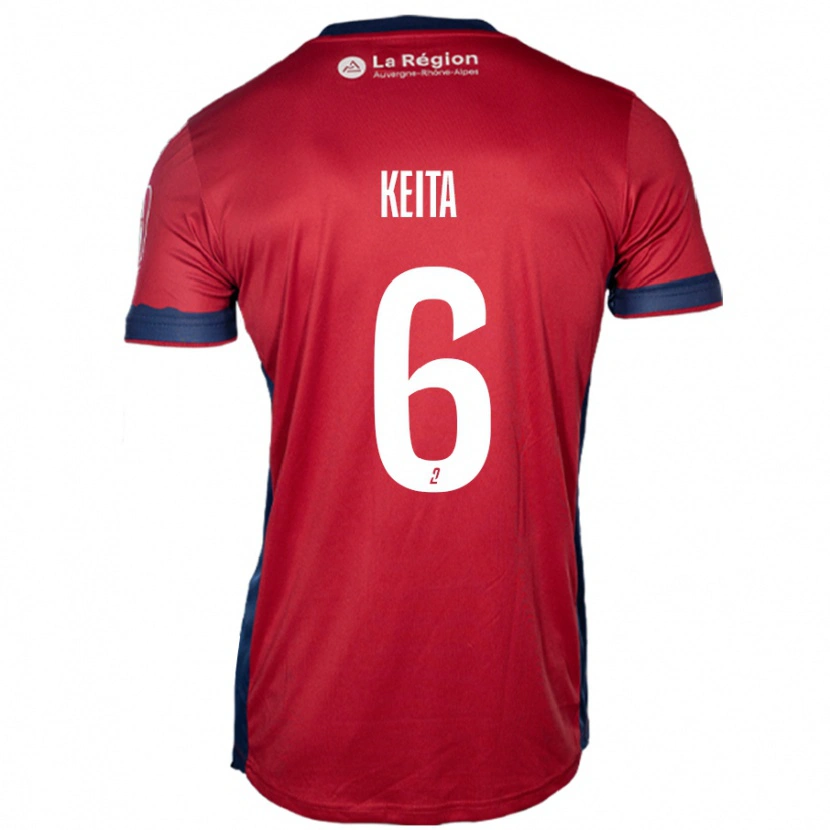 Danxen Donna Maglia Habib Keïta #6 Borgogna Chiaro Kit Gara Home 2024/25 Maglietta